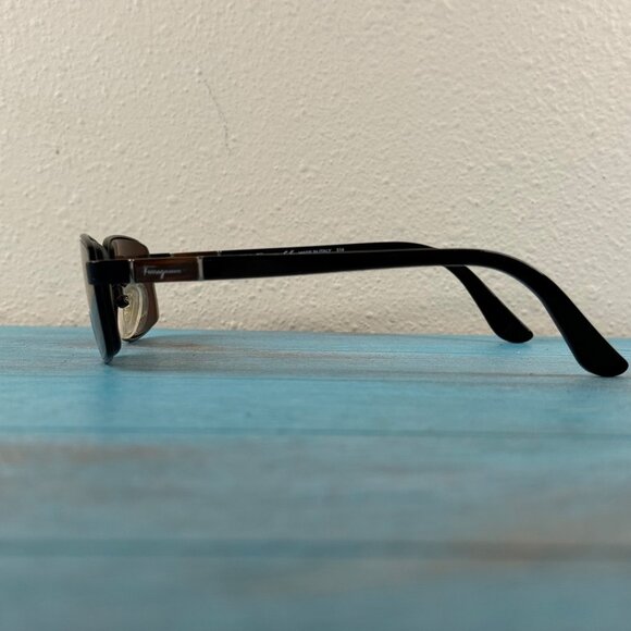 Salvatore Ferragamo Rectangular Black Eyeglass Frames SF2116 (57/16/140) - Picture 4 of 8